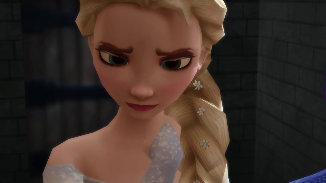 ⁣Disney Frozen Elsa and Jack Frost turns into a VAMPIRE!! Tv Ichibi vid  28