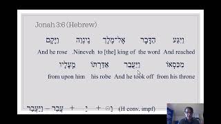 Jonah 3:6 (H 3ms conv impf)