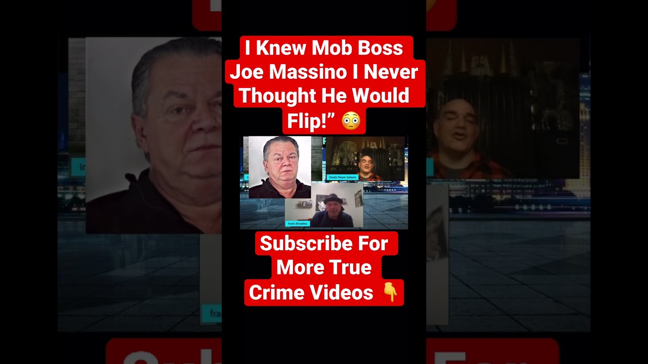 I Knew Mob Boss Joe Massino I never thought he Would Flip!” 😳 