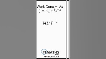 Dimensional Analysis - Mechanics - OCR MEI A-Level Further Maths Revision Cards