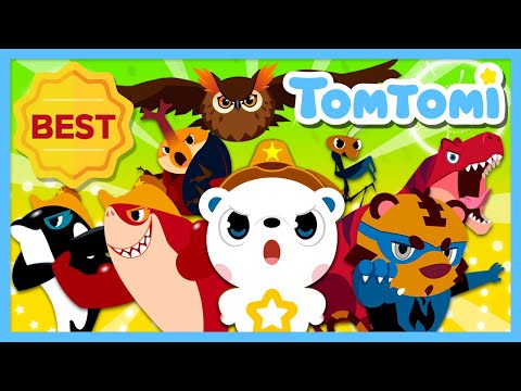 Tomtomi Rangers Series Life On Land Sea Sky Insects Dinosaurs Comics Super Heroes TOMTOMI