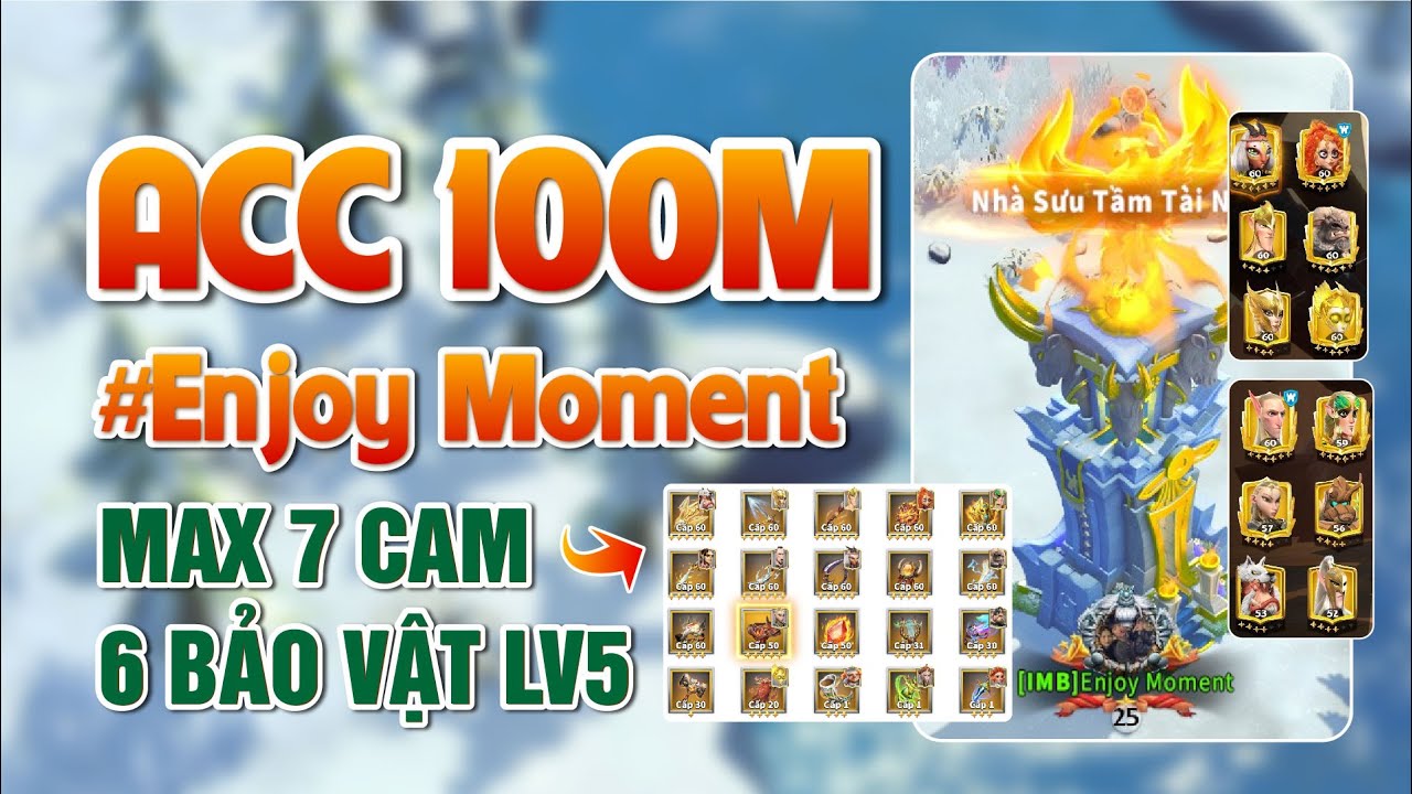 ACC BOSS 100M POW - QUẨY MAX PING | Call of Dragon | Review acc, hệ ...