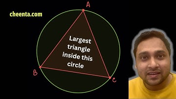 What is the largest triangle that can fit inside a circle | ISI BStat Entrance Subjective 2006 P5