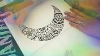 Time lapse zentangle art