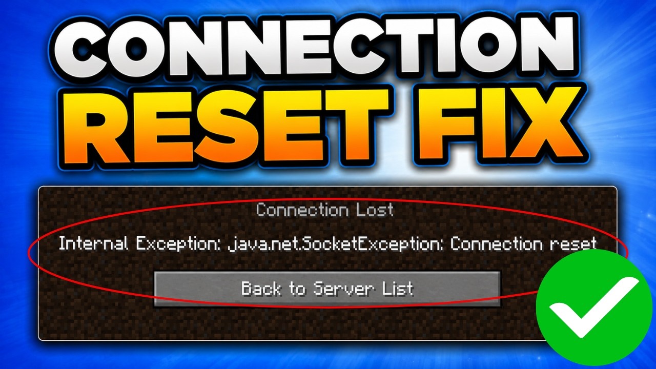 How To Fix Minecraft Internal Exception Java.net SocketException ...