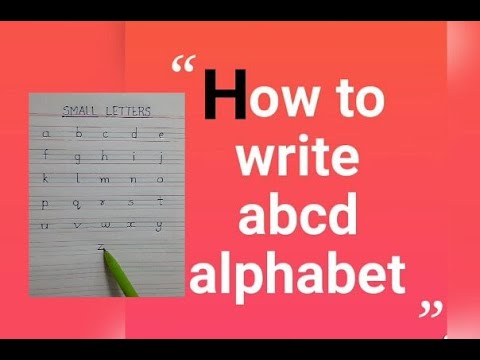 How To Write abcd Alphabet || small letters || Alphabet for kids