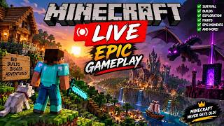 MINECRAFT SURVIVAL LIVE 🌍🔥 Can We Survive!