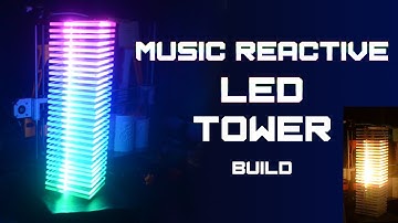 DIY Music Reactive LED Tower Build| LED VU Meter Tower