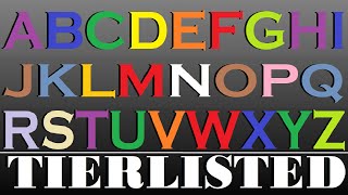 Ranking the English Alphabet