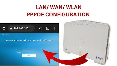 Huawei Router New Model PPPOE configuration 2023