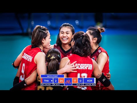 Thailand Volleyball Team Destroyed Korea in Volleyball Nations League 2022 !!!