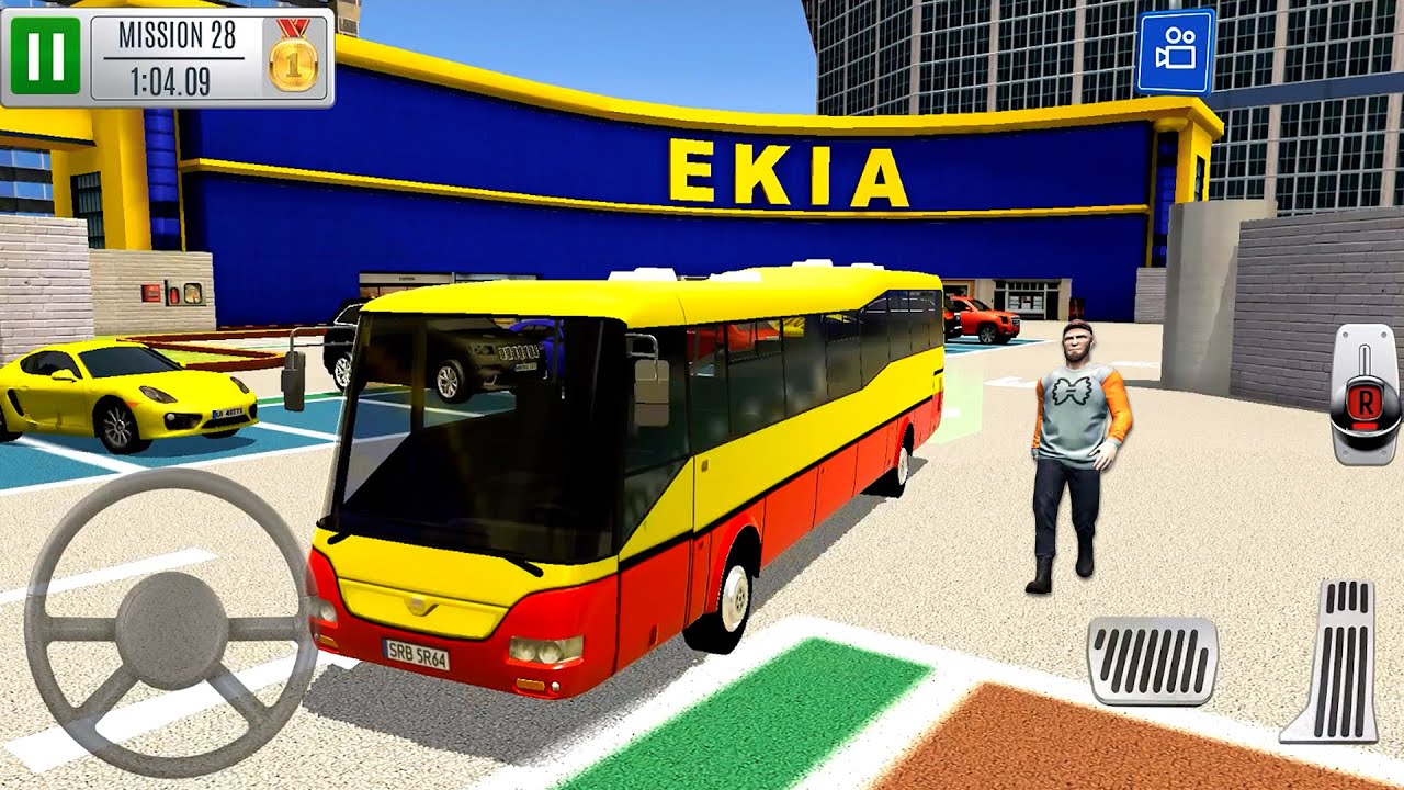 Multi Level 7 Car Driving Simulator #5 City Bus Parking! Android gameplay