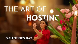THE ART OF HOSTING Ep. I | How to Set a Table | Valentine's Day Decor | Galentine's Dinner Party