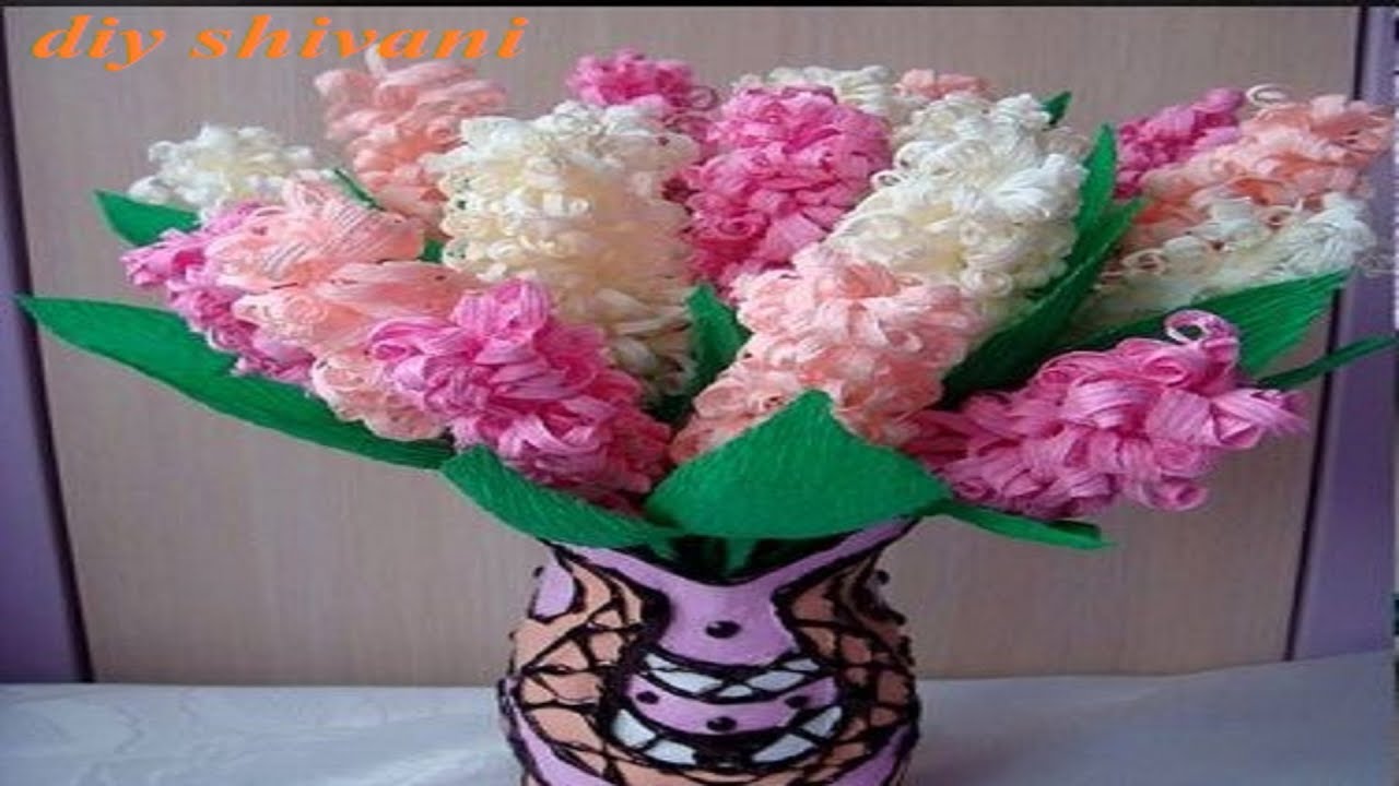 DIY paper curly flowers l DIY shivani l