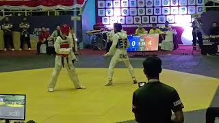 Final Bk-Pon Taekwondo 2023 U-58 Kg Putra, Thoriq Hafidz Dki Vs Kim Young Sinurat Jabar