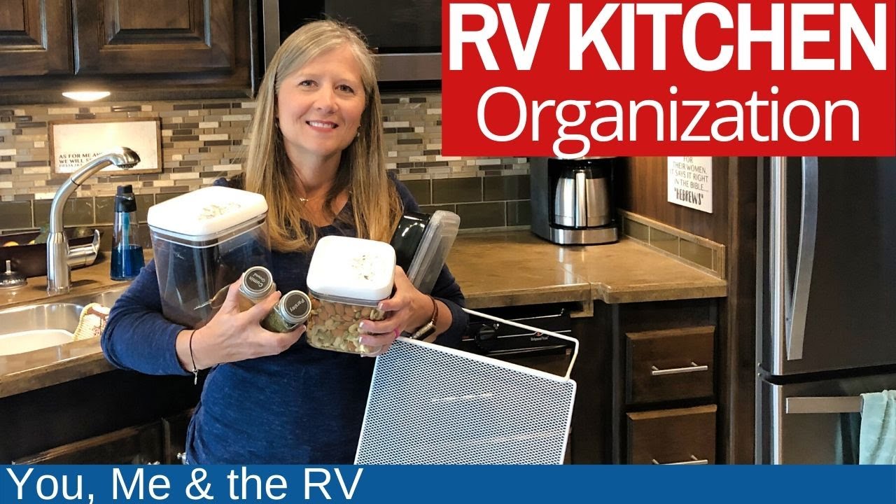 RV Kitchen Organization (MAKE IT ALL FIT) Full Time RV - YouTube