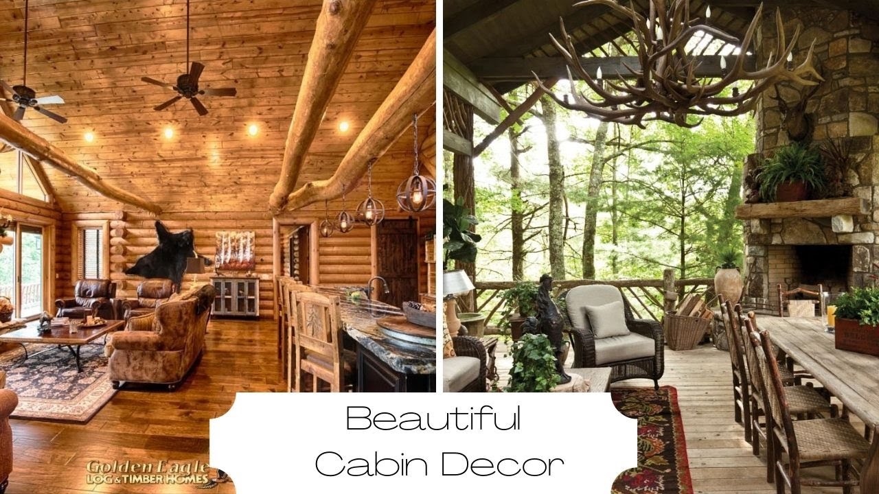 21 Rustic Log Cabin Interior Design Ideas  Log cabin interior, Log cabin  interior design, Cabin interior design