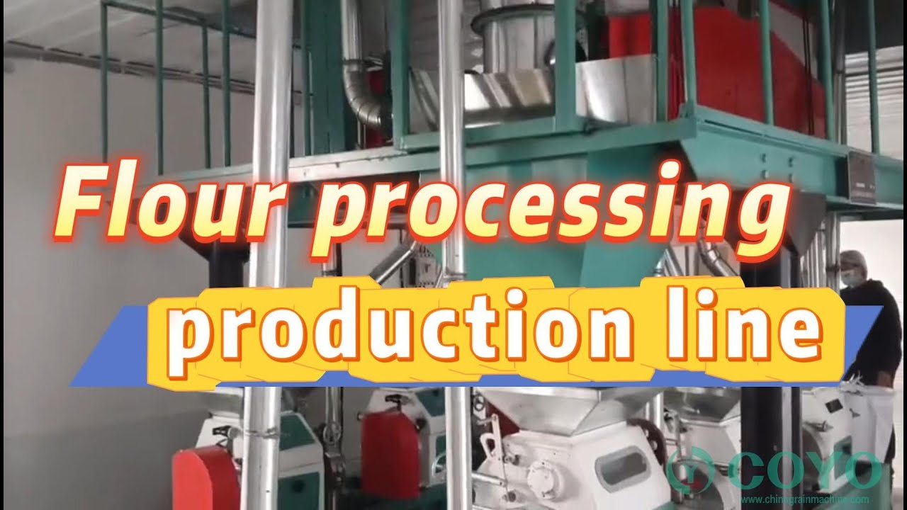 Flour processing production line - YouTube