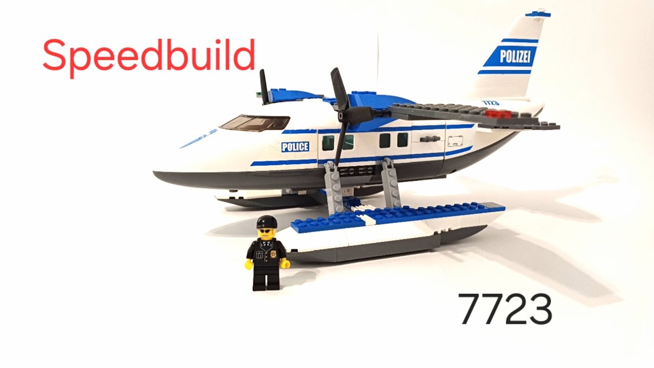 Lego city 7723 Polizei Wasserflugzeug (speedbuild)