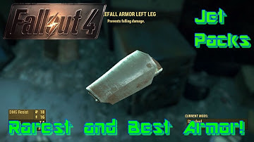 Fallout 4 Free Fall Armor- Most Unique and Rare items! (Jetpack Jump Challenge!)