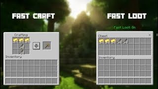 Fast craft and Fast Loot Mod 🥀 Mcpe/Bedrock 1.21+ #minecraft #minecraftmods #viralvideo  screenshot 1