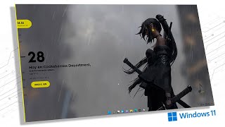 Personalizar Escritorio Windows 11 (GAMING) Tema Girl Samurai 🎮 EN ESPAÑOL screenshot 4
