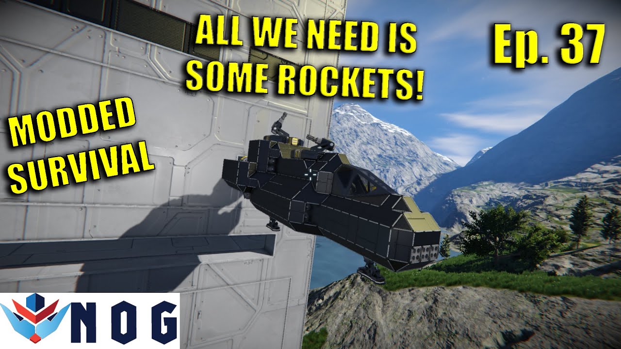 Lets Play Space Engineers Modded Survival Ep37 | Completing the Fighter ...