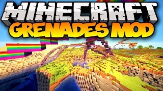 Minecraft: GRENADES! (Black Holes, Nukes, Rainbows, & MORE!) | Mod Showcase