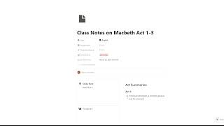 How to Use Outline Method  | Notion Student Planner