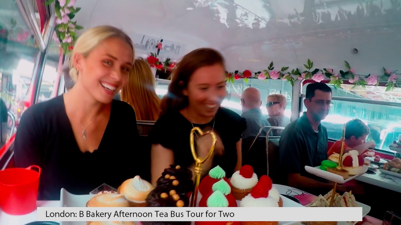 B Bakery Afternoon Tea Bus Tour for Two in London - YouTube