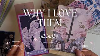 Top 10 Favorite Indie Tarot Decks | At Present, + Whys ♥️