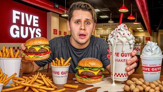 EATING ONLY FIVE GUYS FOR A WEEK🍔 - I'LL GO BROKE😰