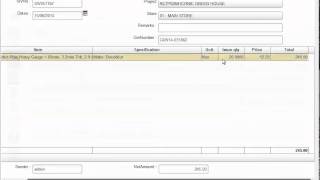 Create SIV (Store Issue Voucher).