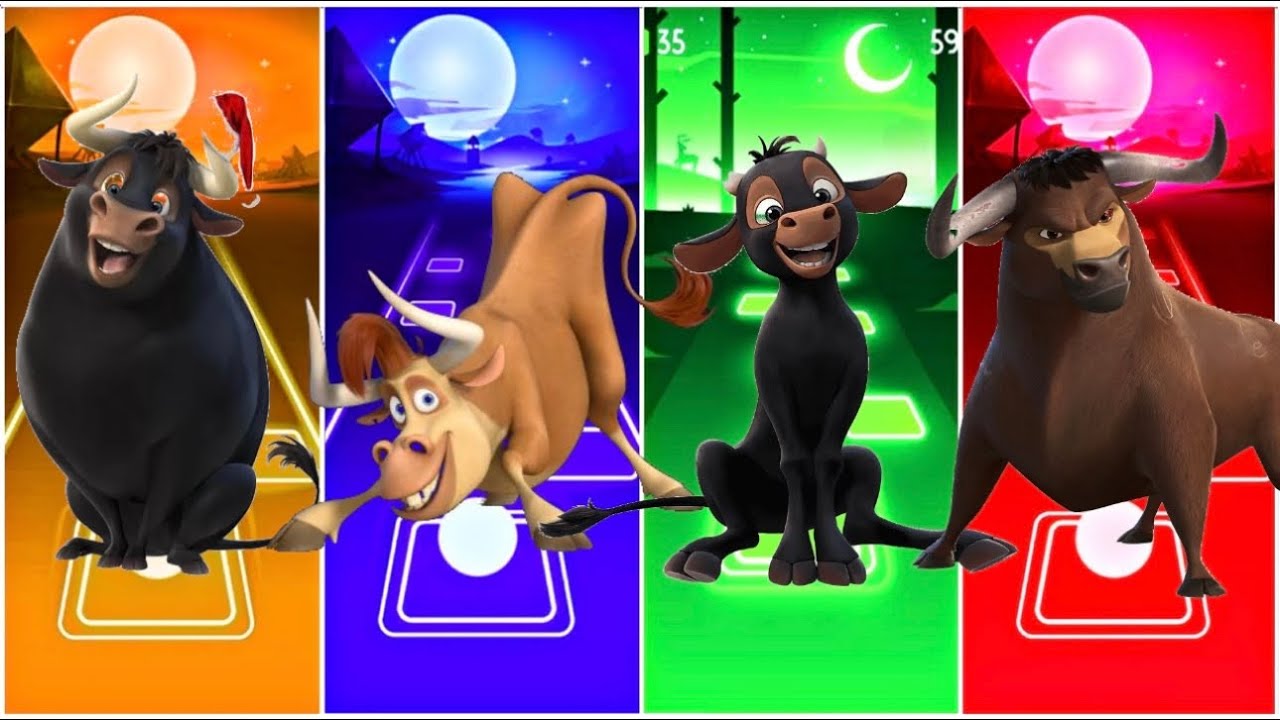 Funny Animals-Ferdinand🐃🆚Bones🐃🆚pacho🐮🆚Valiente🐃
