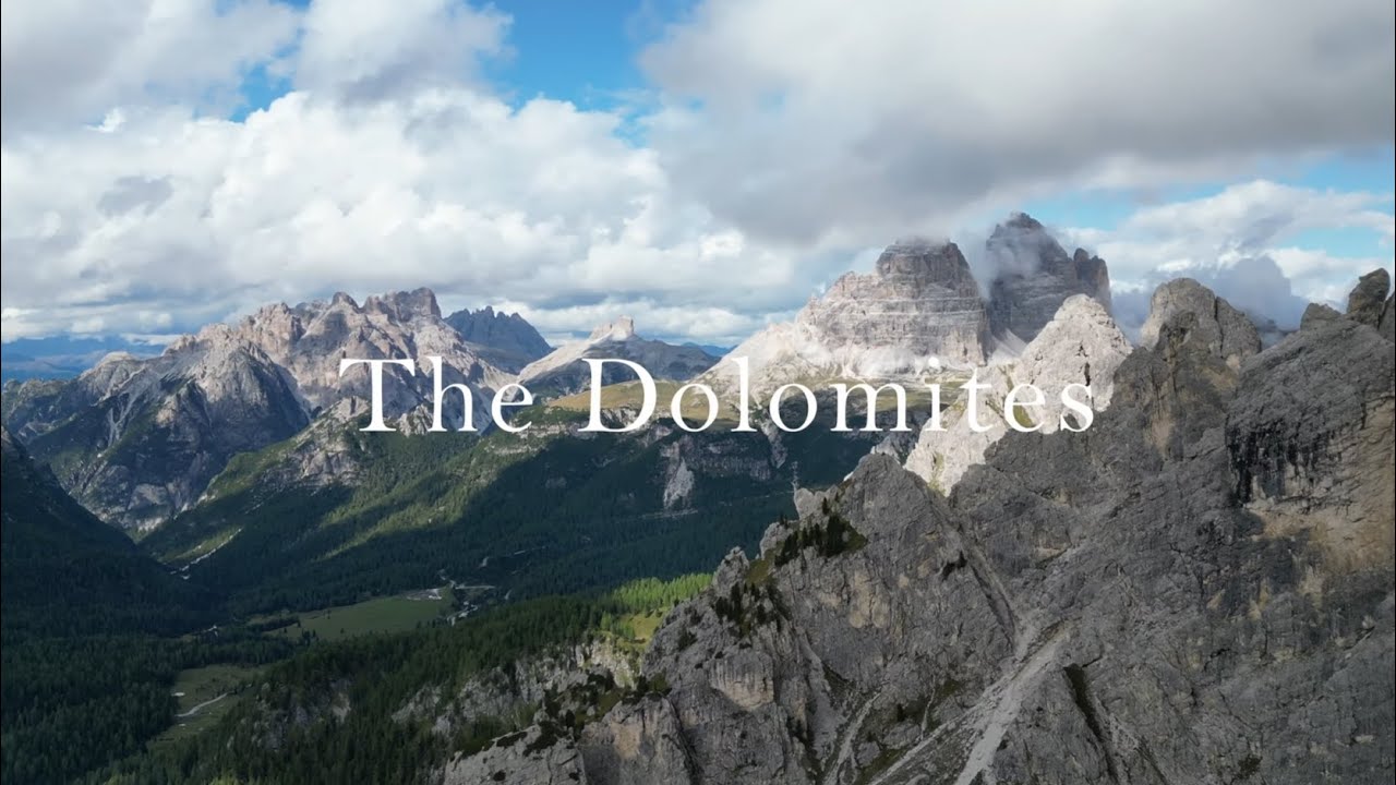 The Dolomites from the air
