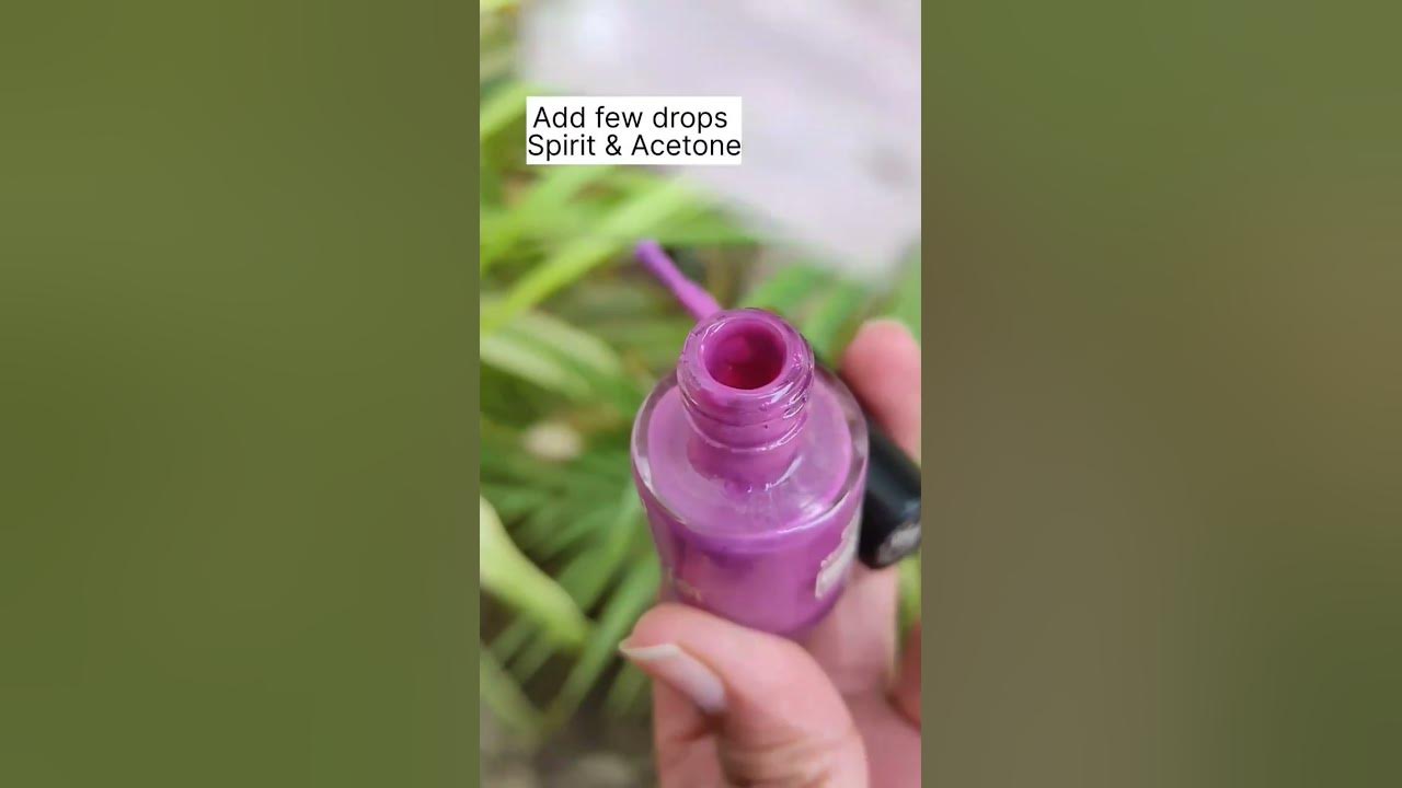 Dry Nail Paint Solution How to Fix Thick Dried Nail polish shorts 