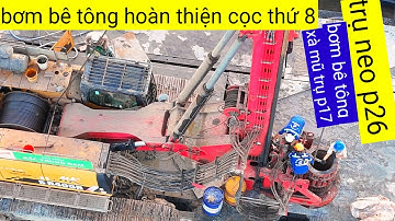 Cần khoan cọc nhồi bây giờ ra sau trên trụ neo p26 , cầu đại ngãi 1 