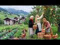 Peaceful Mountain Village Life | A Day of Fresh Harvest, Feeding Animals &amp; Simple Living