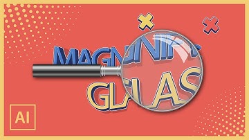 How to Create Magnifying GLASS in Adobe Illustrator - Vector Tutorial
