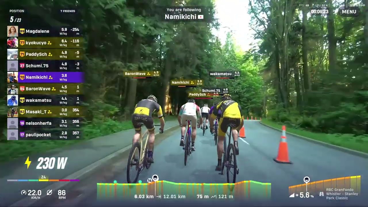 第102回Rouvy Sunday Race ( Stanley Park )