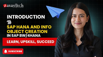 Introduction to SAP HANA and Info Object Creation | SAP BW/4HANA | ZaranTech