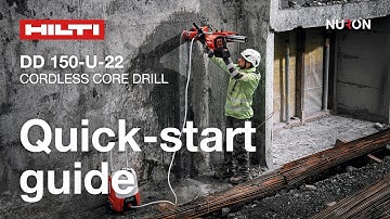 Hilti Nuron DD 150-U-22 Cordless Coring System - Quick-start guide