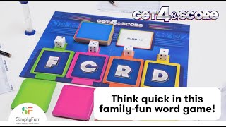 Get 4 & Score: Spelling and word association game – SimplyFun
