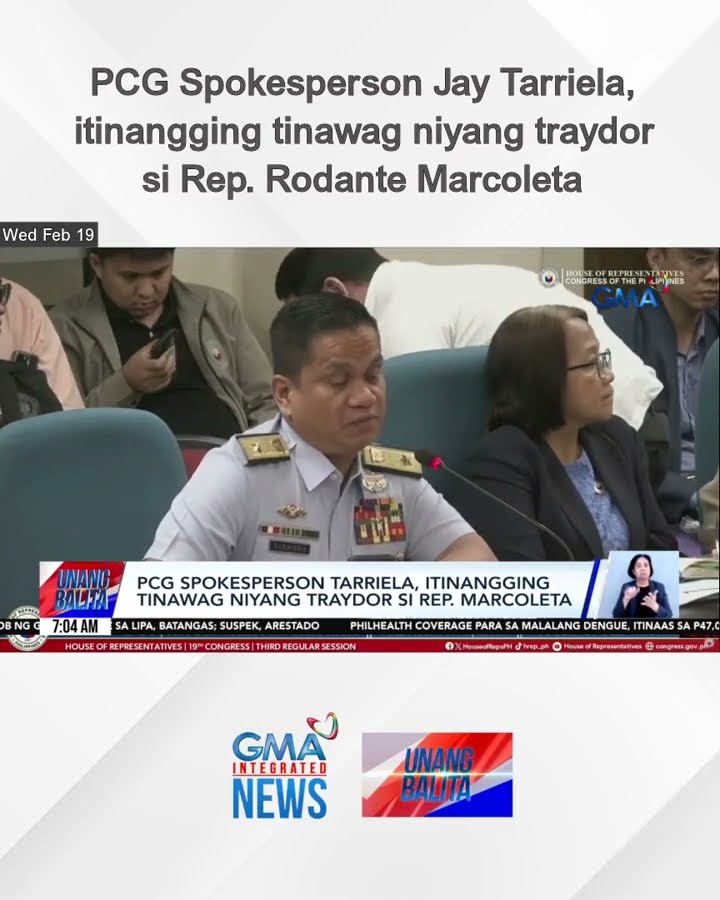 PCG Spokesperson Jay Tarriela, itinangging tinawag niyang traydor si Rep. Rodante... | Unang Balita
