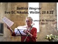 Capture de la vidéo Bettina Wegner Live 28.8.22 Teil 1 St. Nikolai; Wettin Ungeschnittene Full4K Version ©@Harald_Voigt