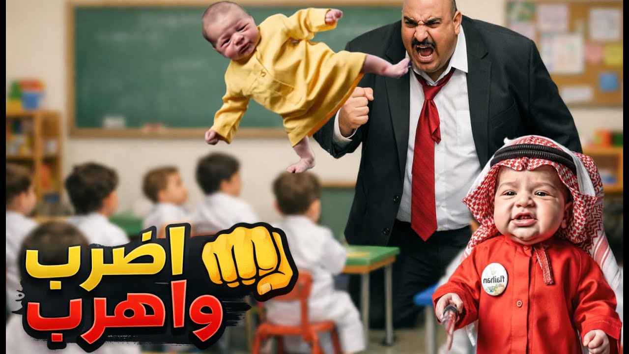 🥴 اول يوم اختبارات: اختبار الرياضيات | فلوق توام الذكاء الاصطناعي الورعان فليحان و حميدان 🔥