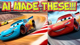 I made Disney Cars Art with an AI Art Generating Website, So Funny!