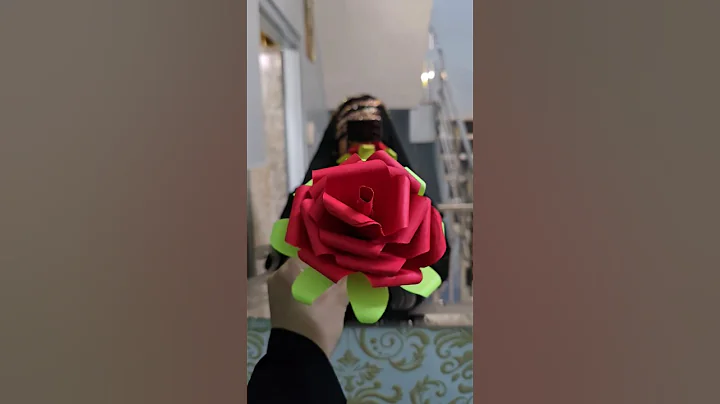 Paper Flower Making Tutorial | Rose Flower Making Video #shortsfeed #shorts #diy #kidscraft