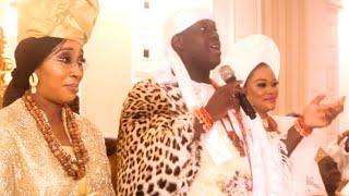Moment Ooni Of Ife And His Wives Sing Together At Olojo Festival Award Night