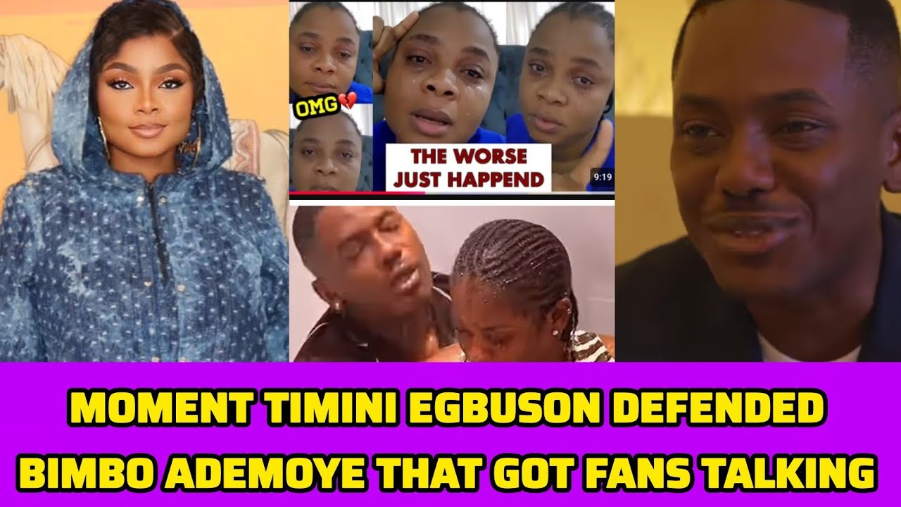 Moment Timini Egbuson Defended Bimbo Ademoye That Got Fans Talking ❤️